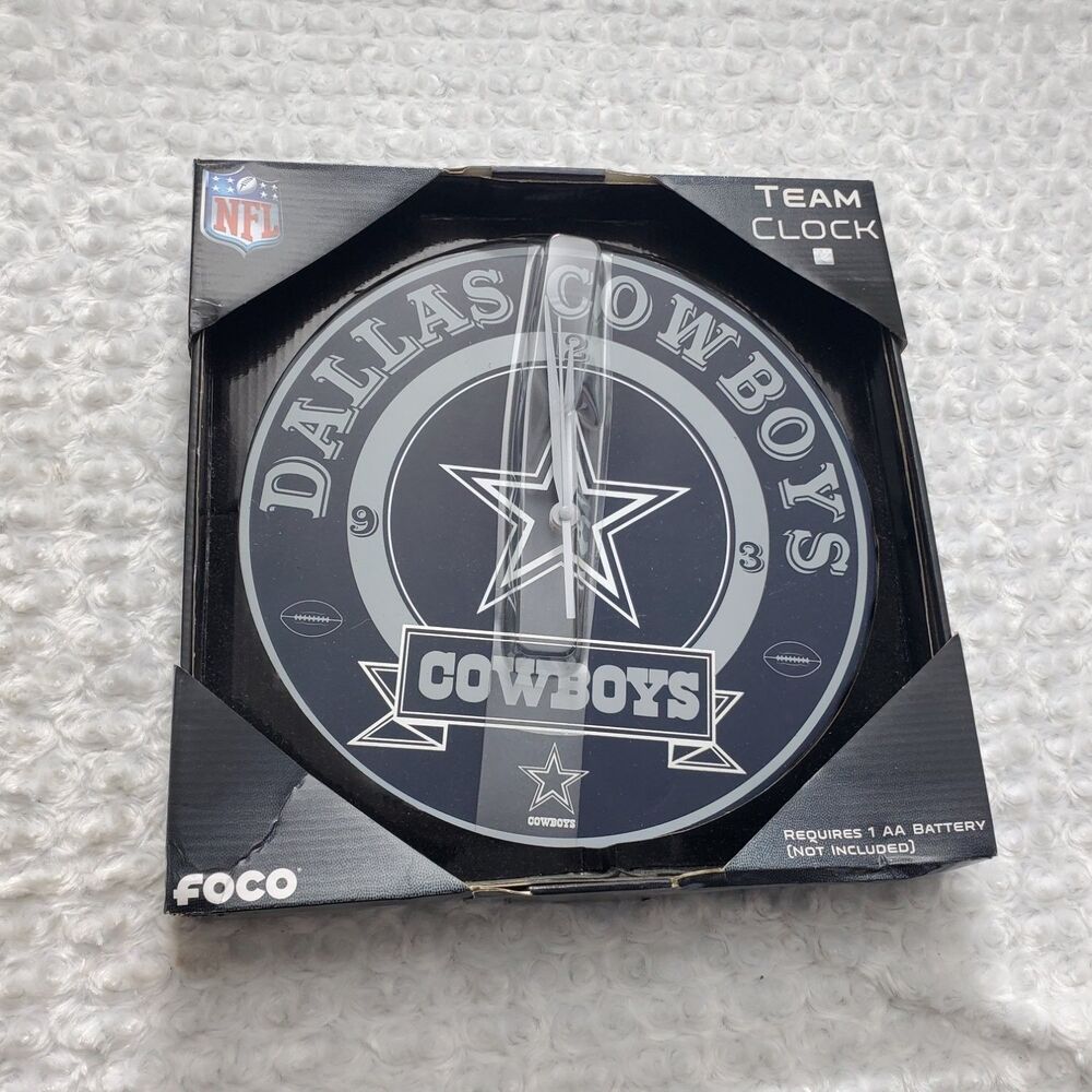 FOCO Dallas Cowboys Football Wall Clock Team 12 in Blue New